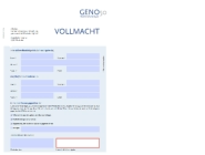 GENO50  Vollmacht PDF